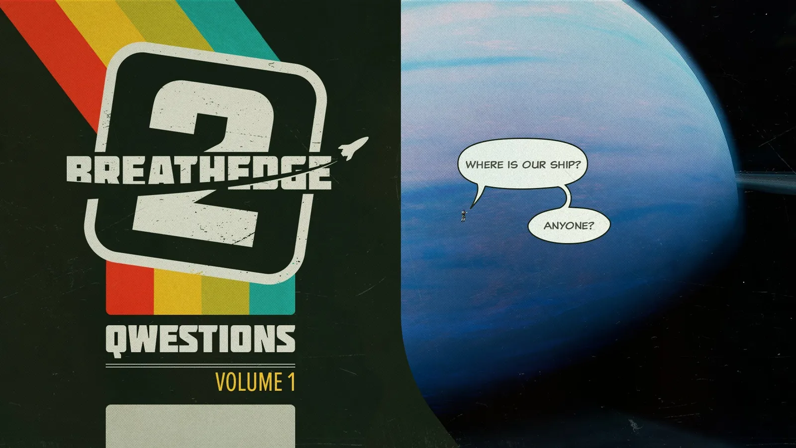 Official Breathedge 2 Questions artwork against a planet